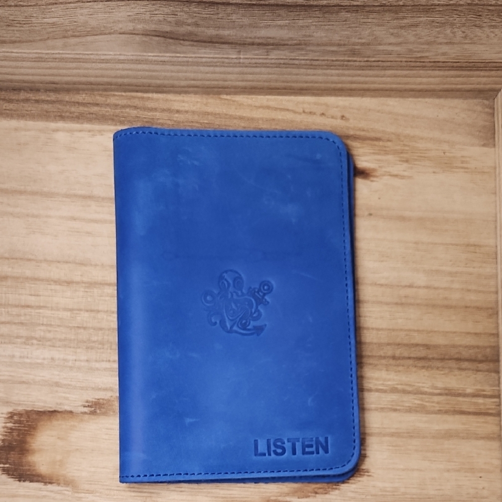 Leather Passport Or Mini Agenda Carrier Made In Ukraine